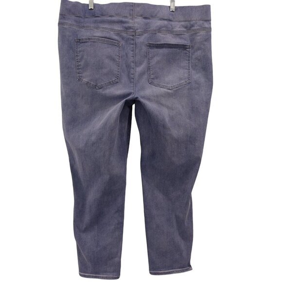 Sculpt-Her X NYDJ Super Skinny Ankle Jeans Sz 2X Blue Orion Wash Denim Pull On - Picture 7 of 13